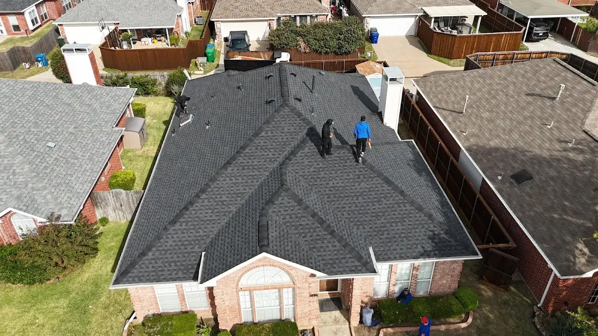 Slate & Tile Roof Repair work in progress on a West Columbia property
